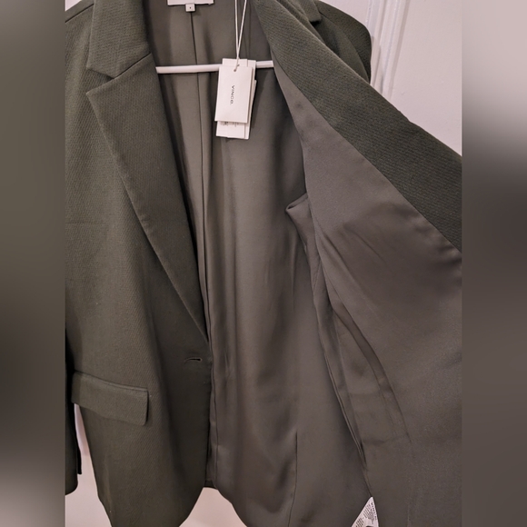 NWT Vince Blazer Coat Green size 8 - Picture 8 of 9